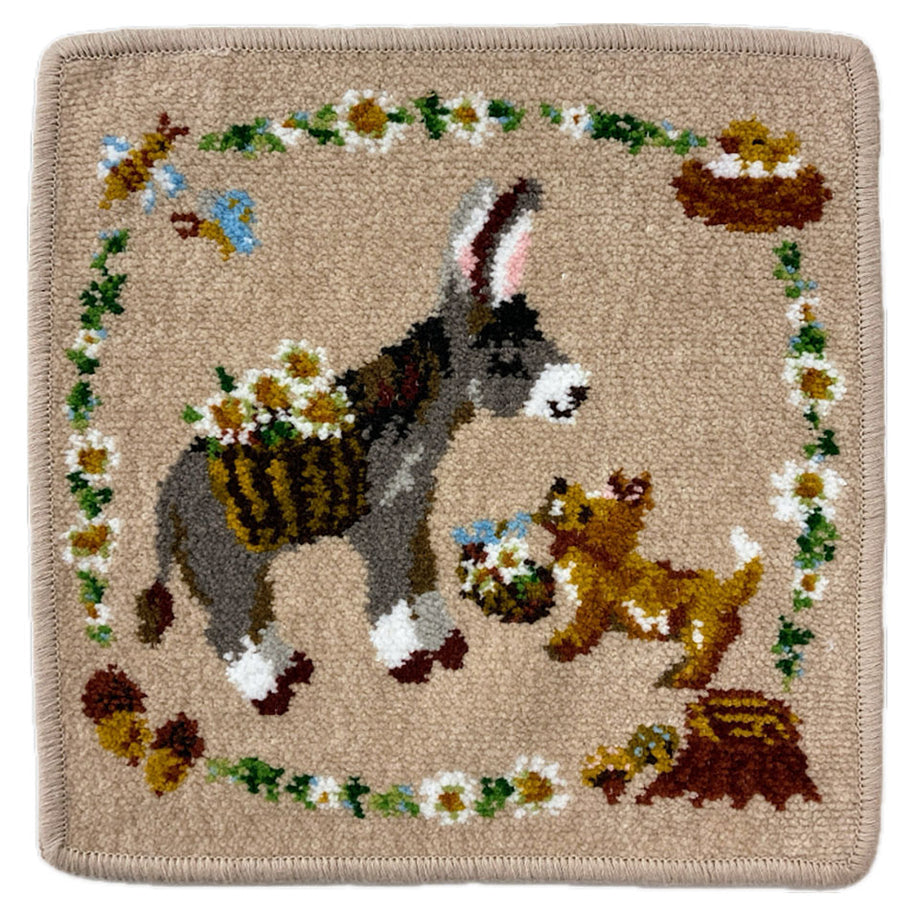 ハンカチ・花摘みロバさん – シェニール織のカワサキ公式通販