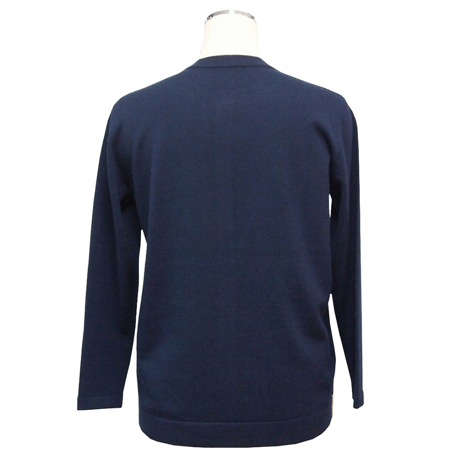 embroidered intarsia cardigan – シェニール織のカワサキ公式通販